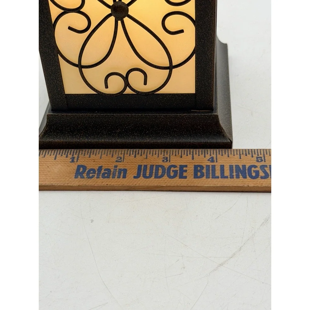 Mission Style Accent Table Lamp Bronze Metal Base WORKS